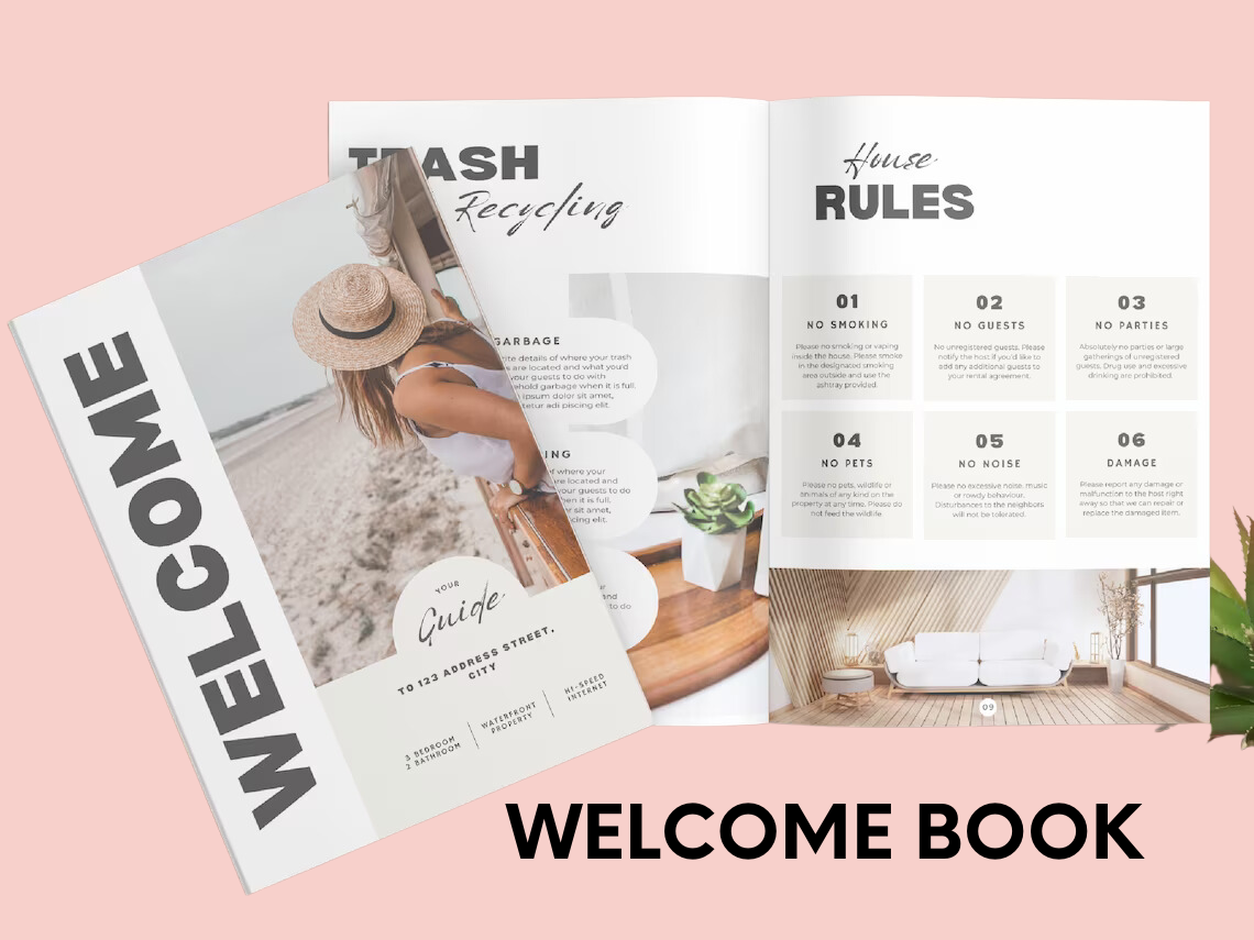 Personalized Airbnb Welcome Book